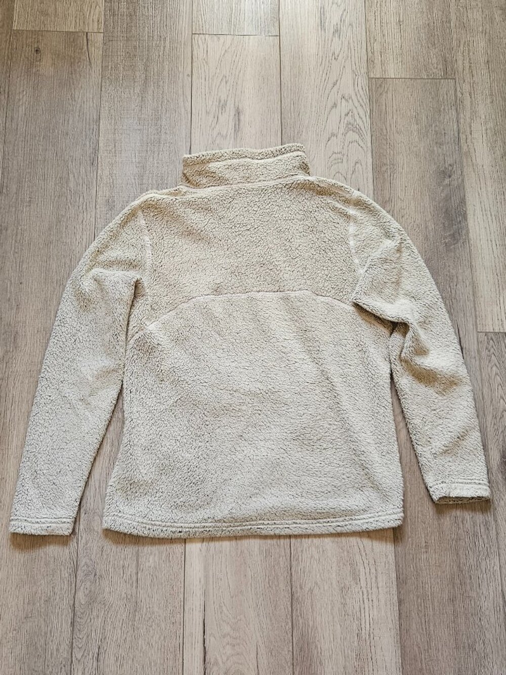 KUHL Womens Size Medium Flight High Pile Fleece Snap Pullover Sweater Oatmeal M - Picture 2 of 9